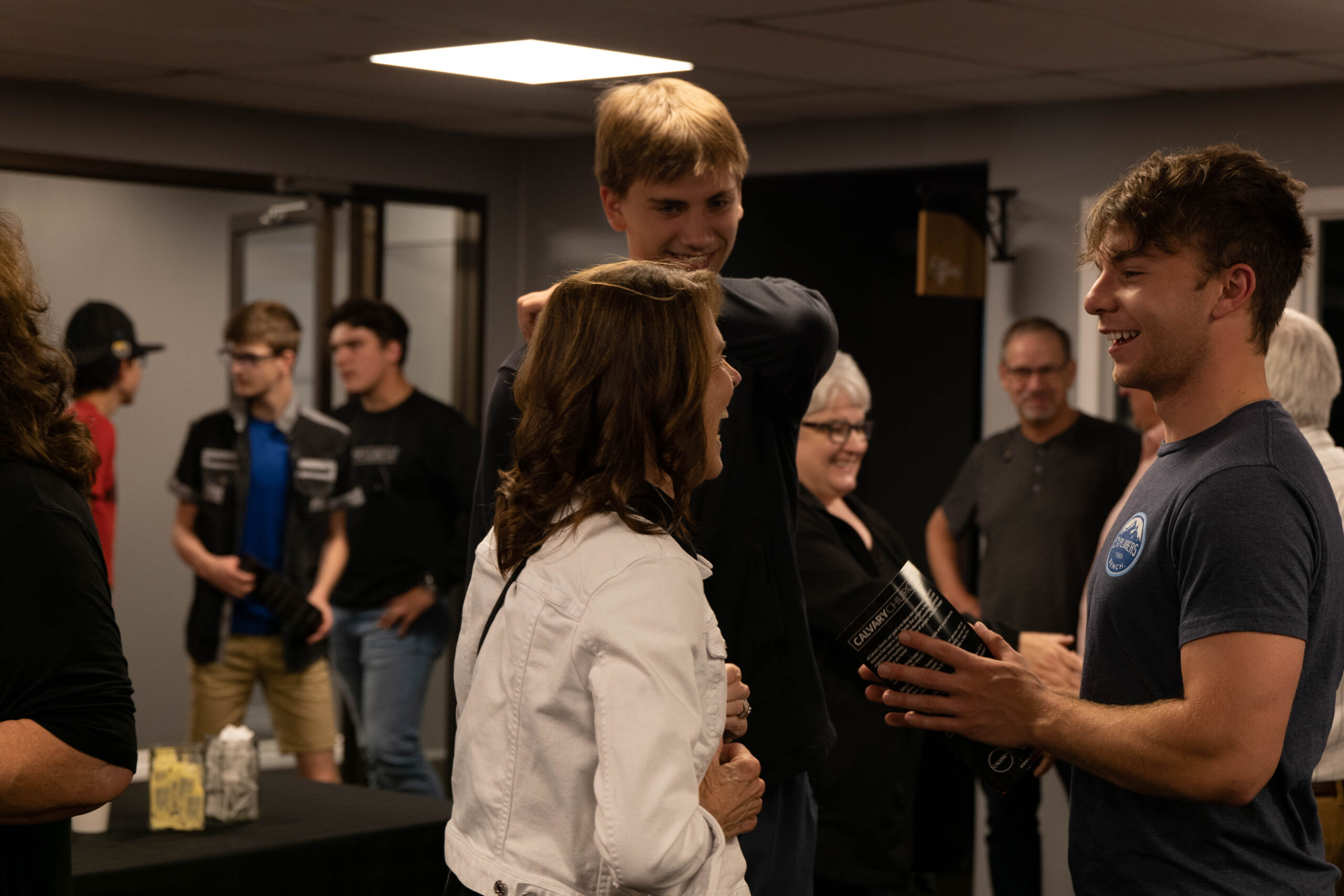 People connecting at Calvary Church Sussex